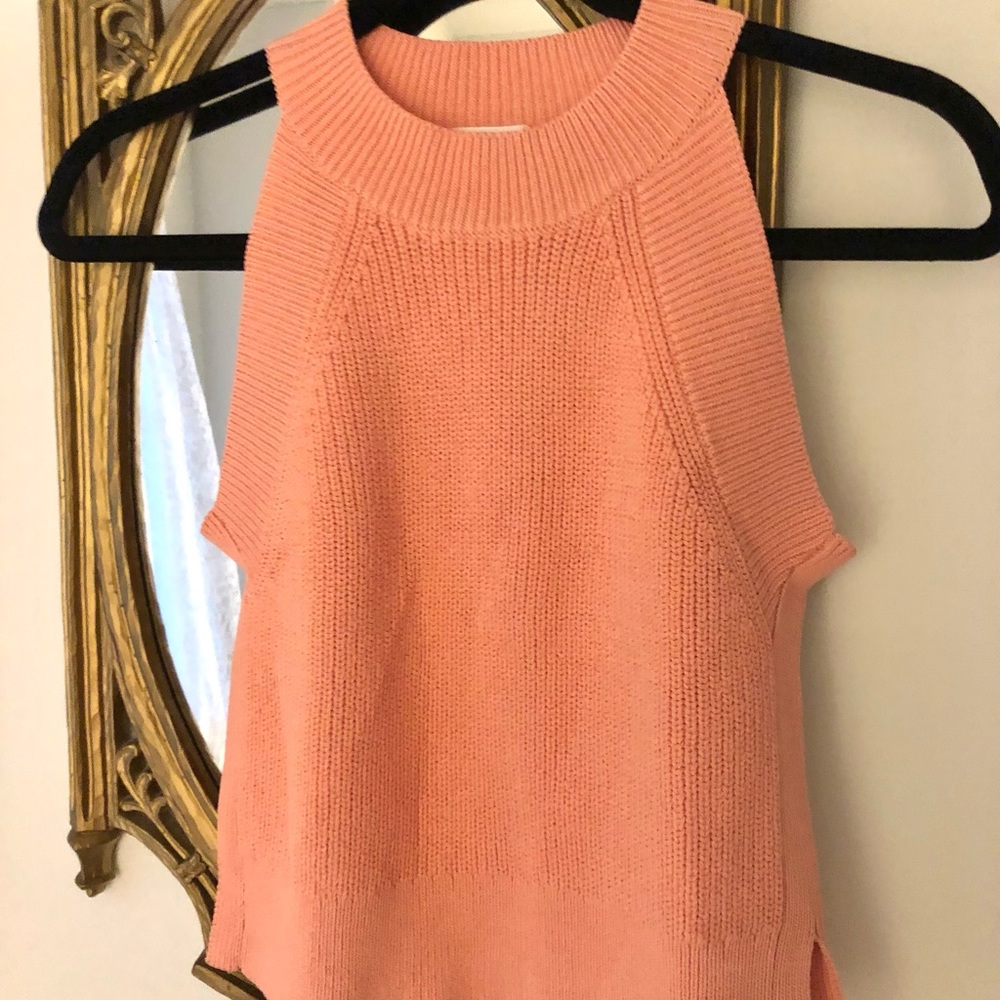 Aritzia Wilfred Coral Halter Tank